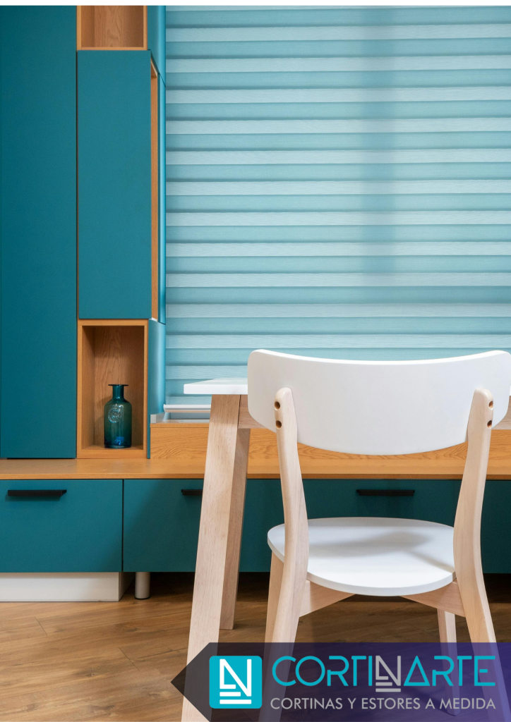 Estores Noche y Día para Interiorismo y Decoración azul