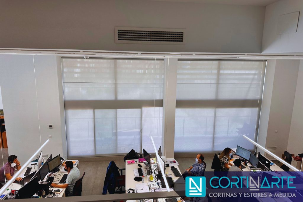 Estores en Proyectos de Interiorismo oficinas