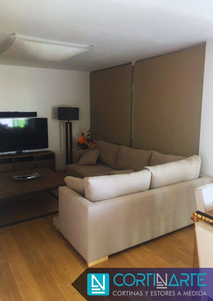 Estores en Proyectos de Interiorismo opaco
