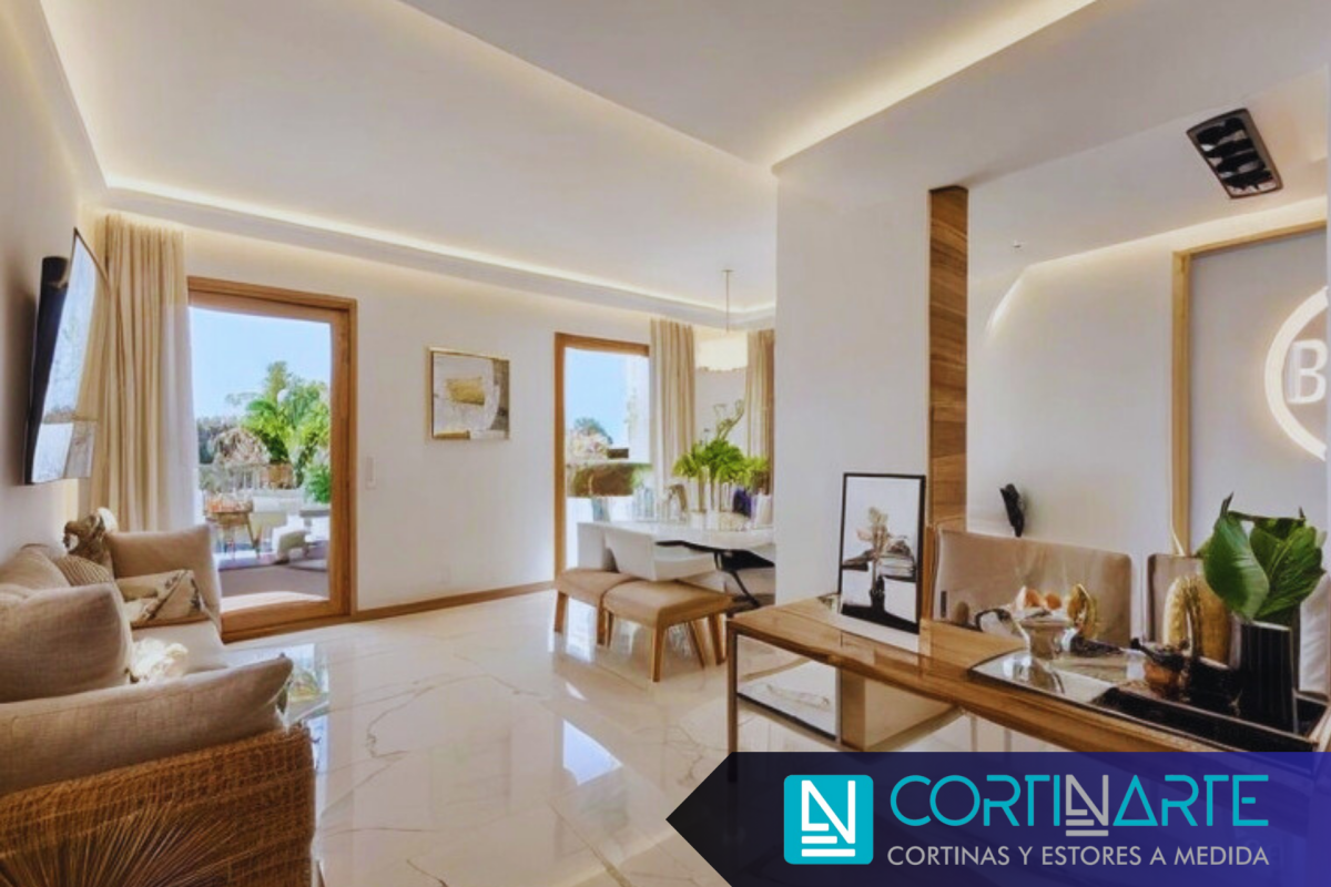 Cortinas con acabados de calidad habitación comedor