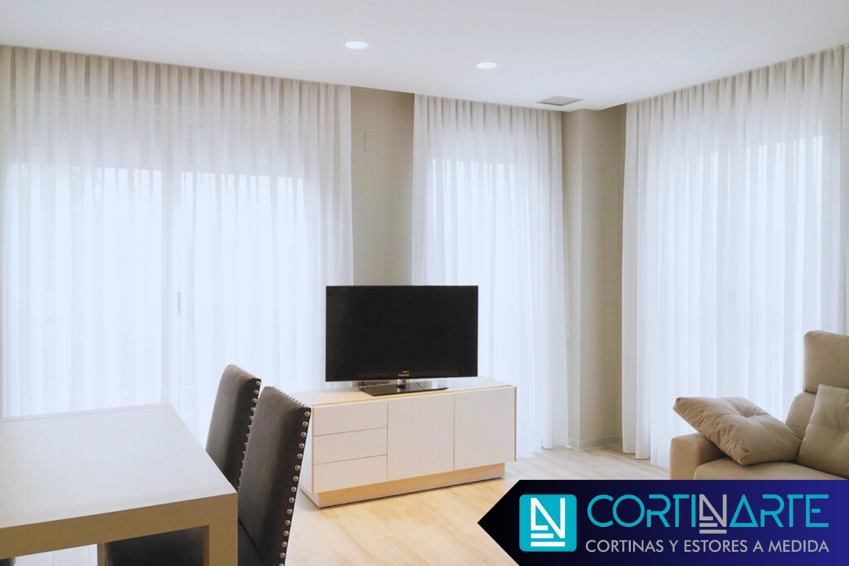 Cortinas Traslúcidas para interiores sala de estar