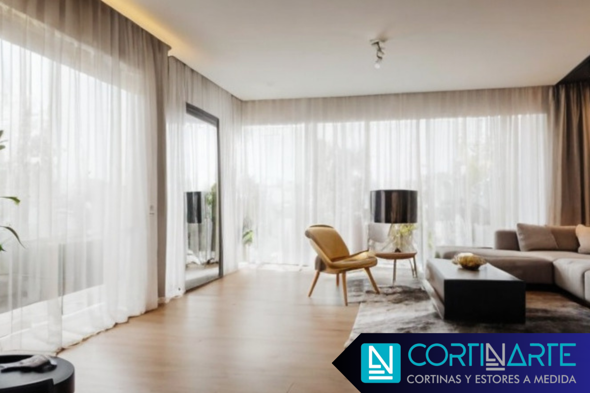 Cortinas Traslúcidas para interiores comedor