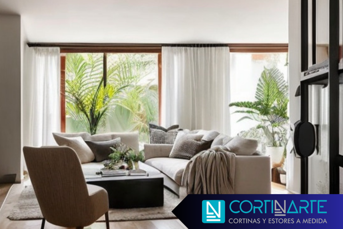 Cortinas y diseño de interiores Minimalista