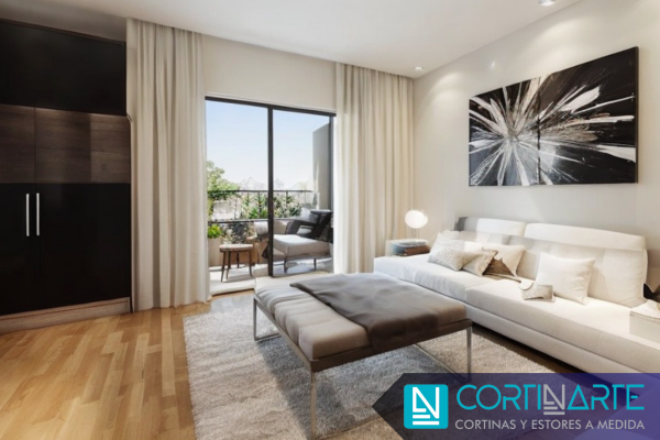 Cortinas modernas de estilo minimalista
