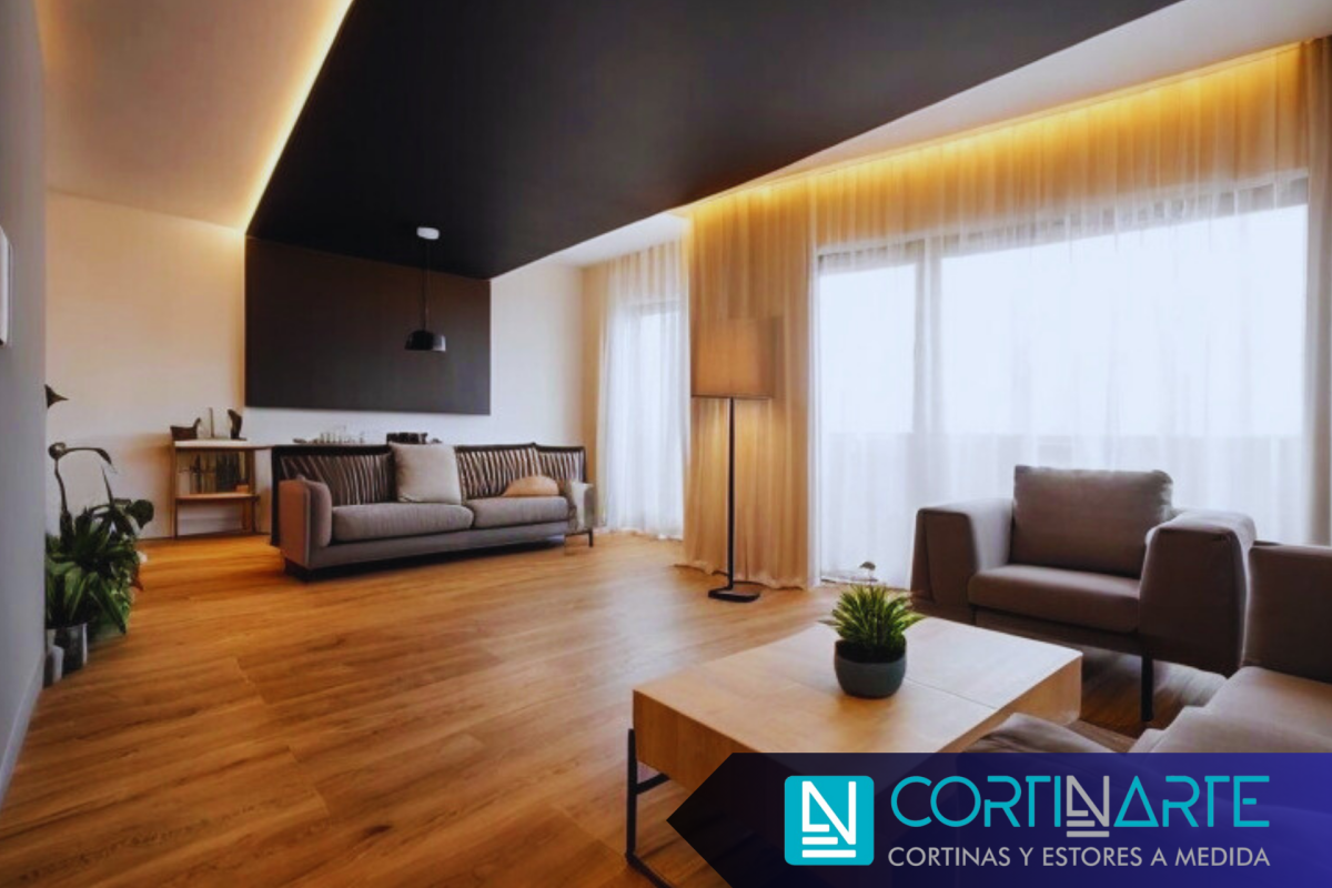 Cortinas para puertas en diseño interior minimalista