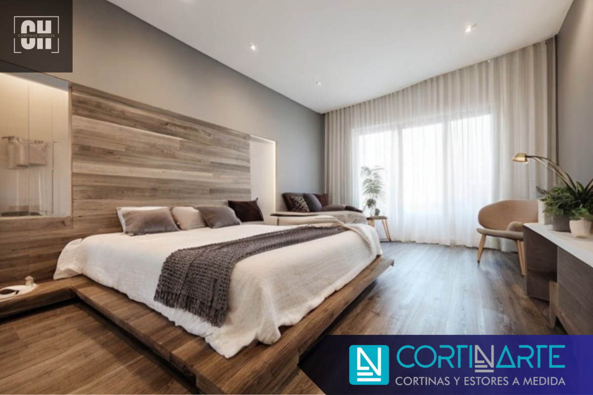 Cortinas para puertas en diseño interior dormitorio