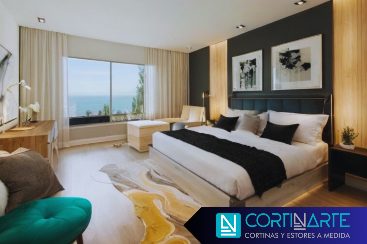 cortinas para ventanas grandes dormitorio