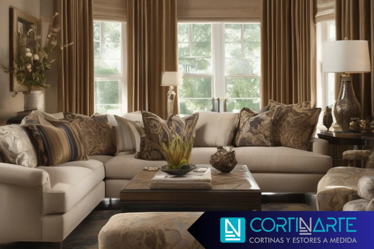 Cortinas Elegantes en Interiorismo con textura