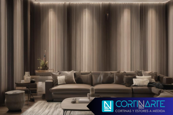 Cortinas verticales para interiores modernos Comedor