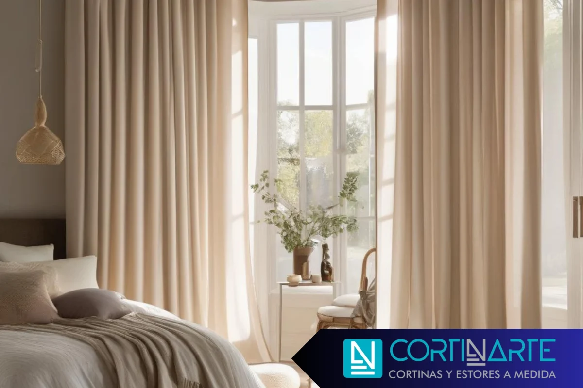 Cortinas térmicas de algodón habitación