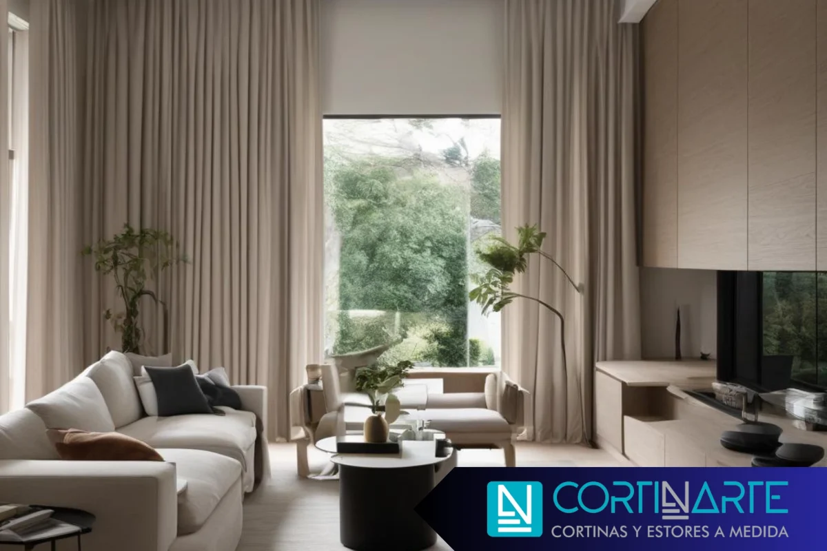 cortinas de corte recto comedor