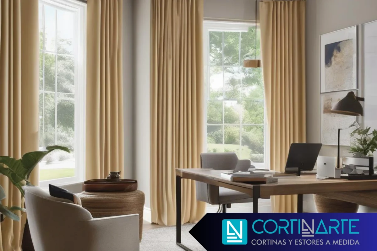 cortinas de corte recto comedor