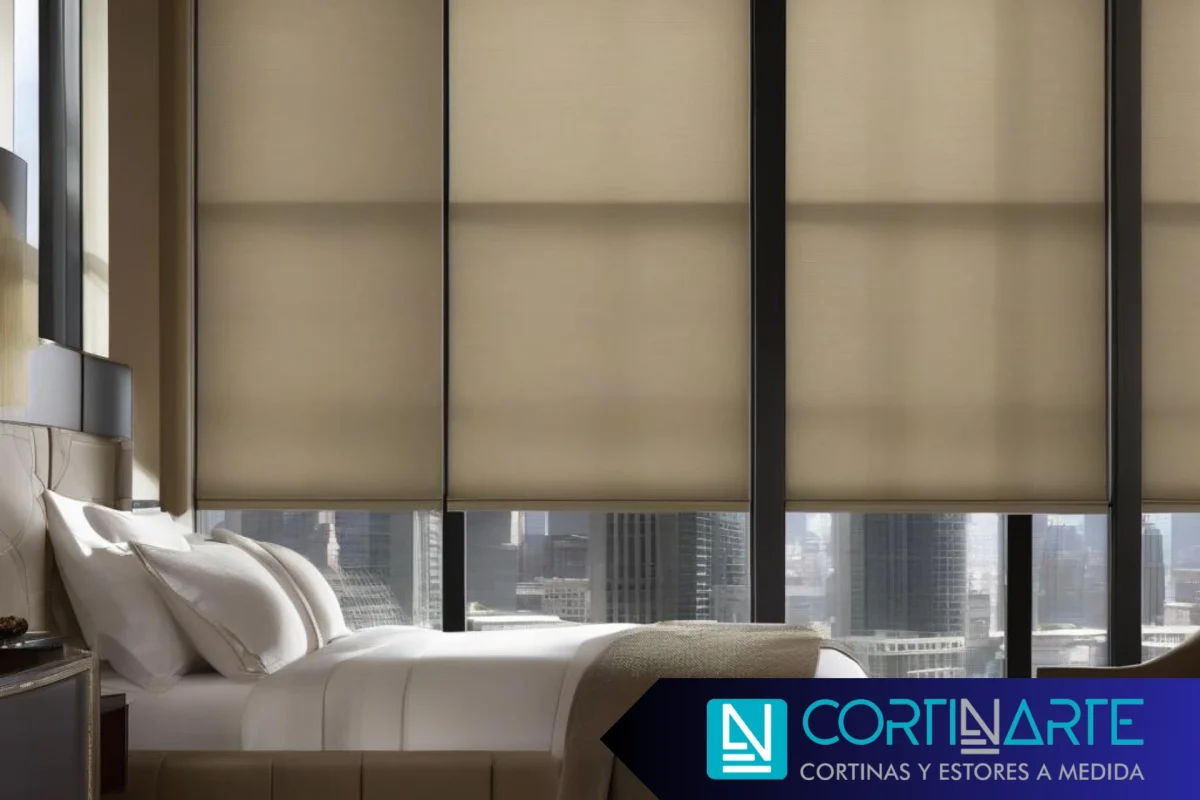 Estores Dinámicos en Interiorismo dormitorio