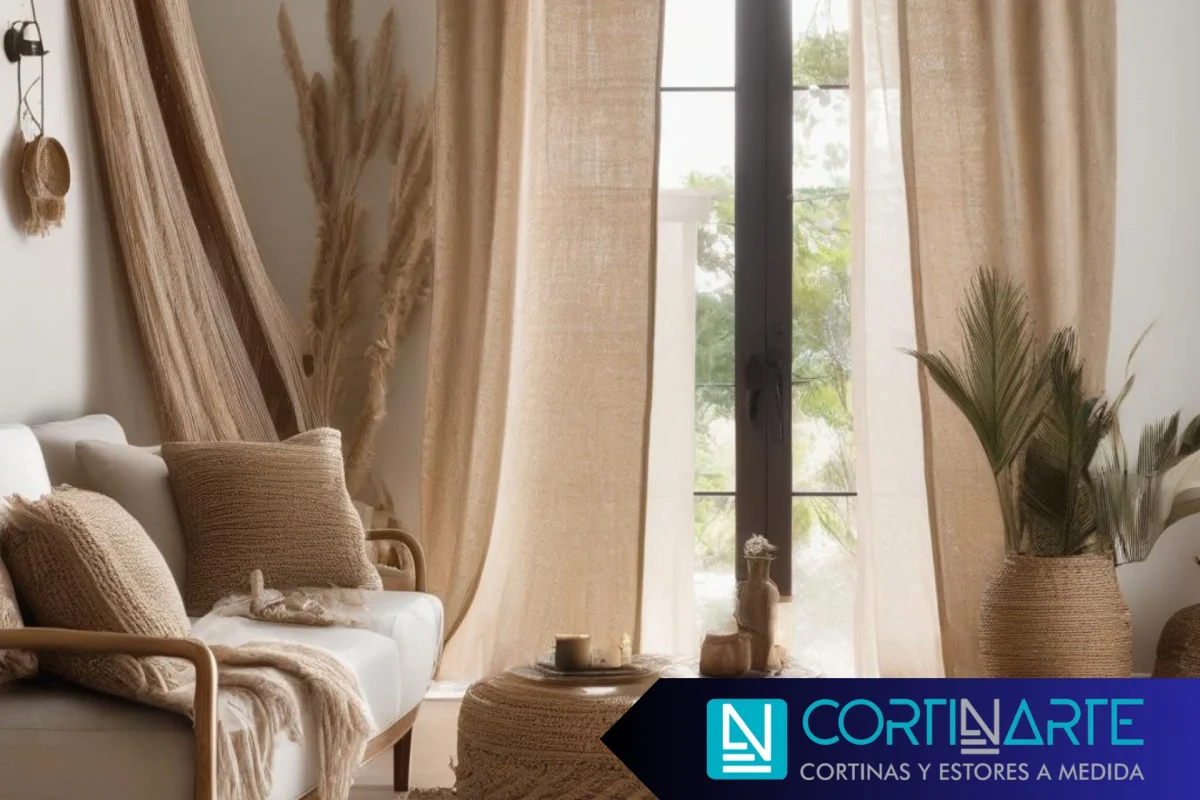 cortinas de fibra natural calidad