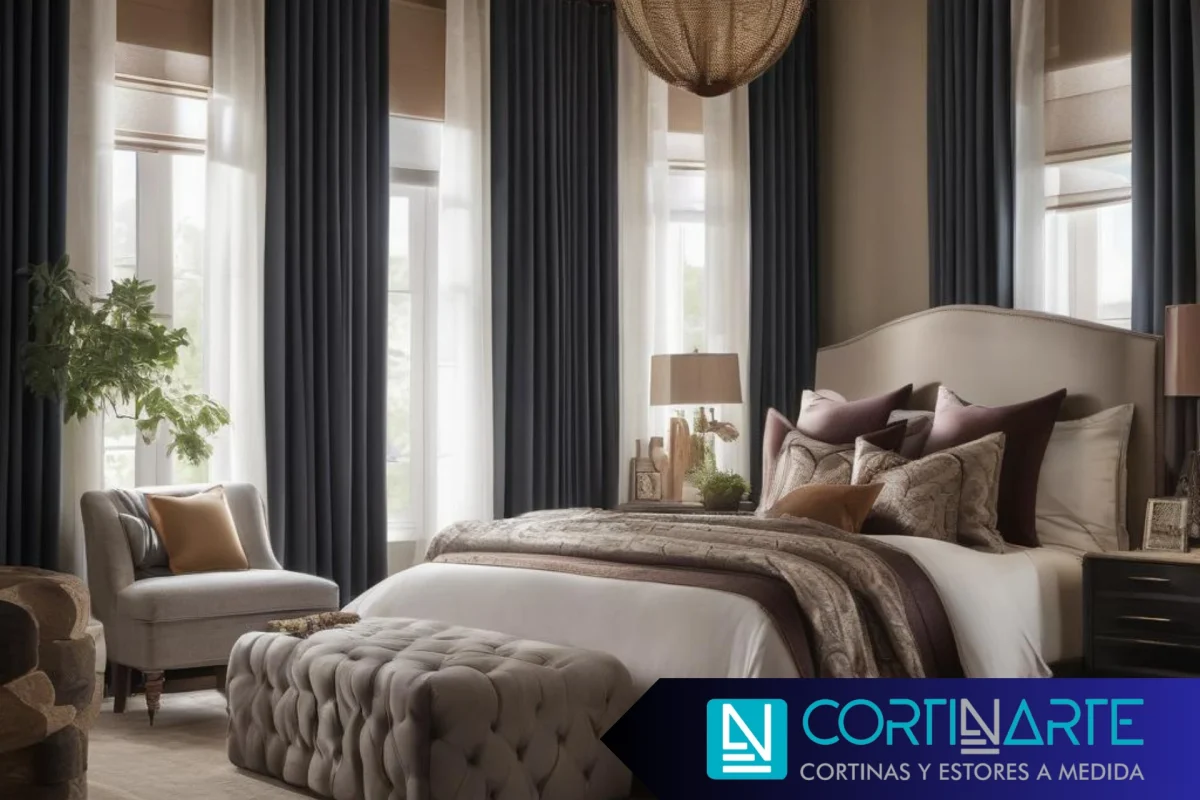 Cortinas Decorativas para el Hogar dormitorio