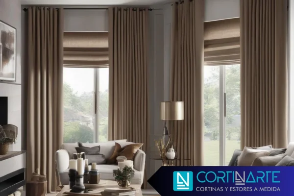 Cortinas modernas para ventanas grandes