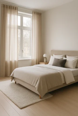 Cortinas a medida que dejan libre un radiador bajo la ventana