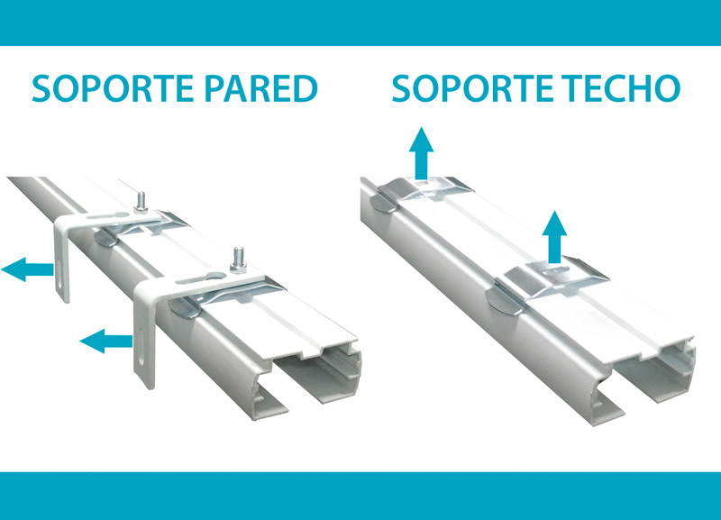 Soportes Riel Verticales