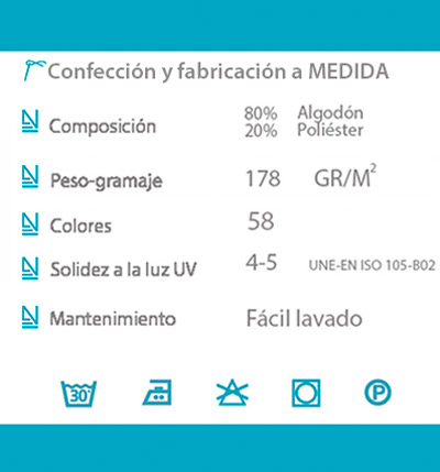 Características técnicas estor paqueto decortivo AMON
