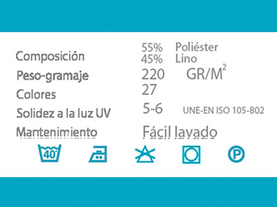 Datos técnicos panel japonés visillo OSIRIS